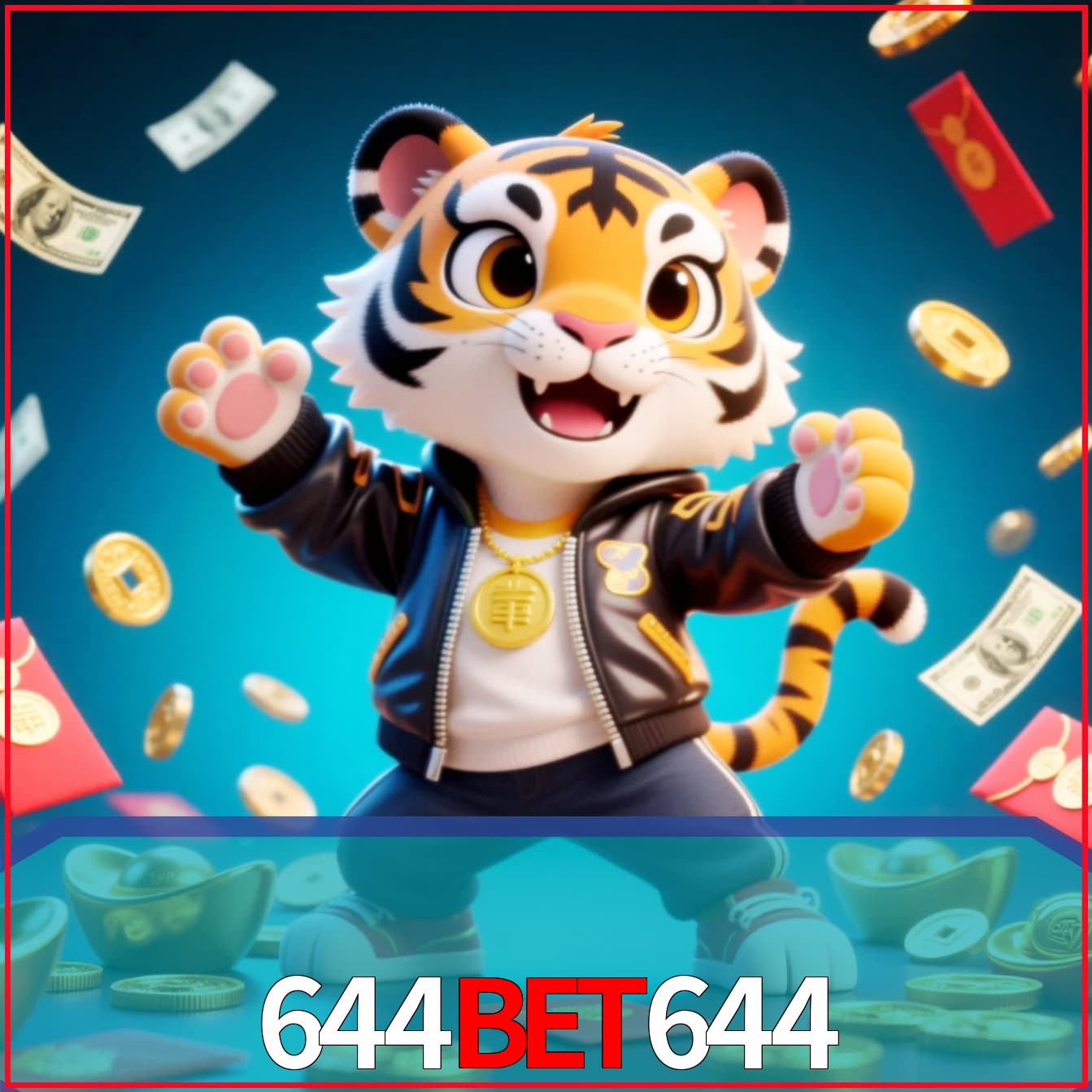 Slot machine 3D icon with number 7 and 1